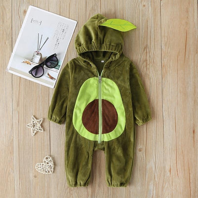 Newborn Baby Rompers Cartoon  Plush Jumpsuit