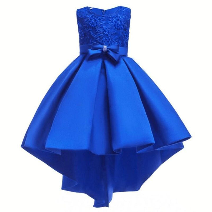 Little Girls Beading Birthday Prom Party Dresses - MomyMall Royal Blue / 3T - 4T