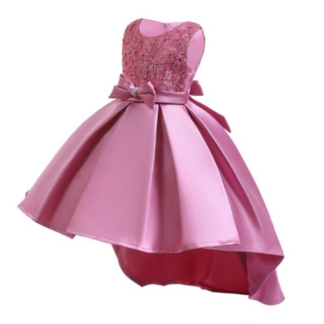 Little Girls Beading Birthday Prom Party Dresses - MomyMall Pink / 3T - 4T