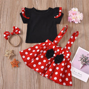 3PCS Sweet Polka Dot Baby Skirt Set - MomyMall