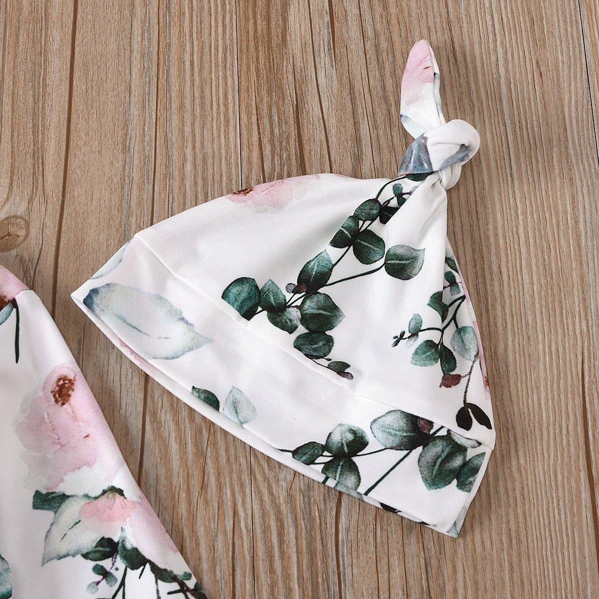 Cute Leaves And Flower Floral Printed Baby Sleeping Bag