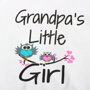 “Grandpa's Little Girl” Birds Printed Baby Girl Romper - MomyMall