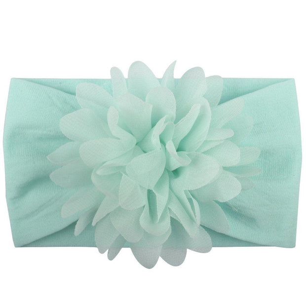 Lovely Chiffon Flower Headband - MomyMall Turquoise