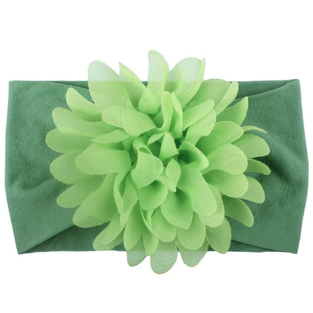 Lovely Chiffon Flower Headband - MomyMall Green