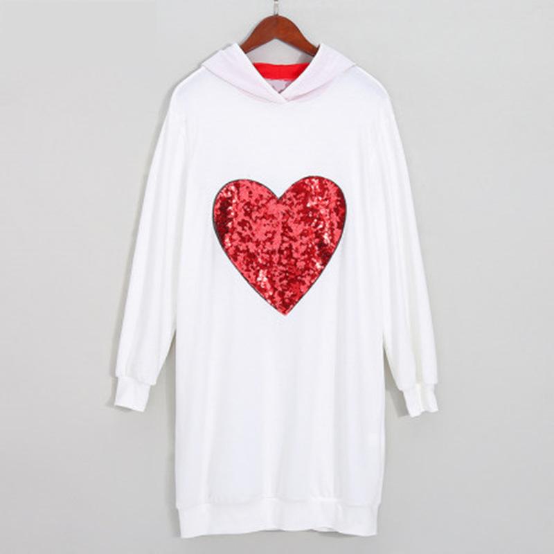 Family Matching Heart-shaped Hooded Parent-child Shirts - MomyMall