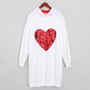 Family Matching Heart-shaped Hooded Parent-child Shirts - MomyMall