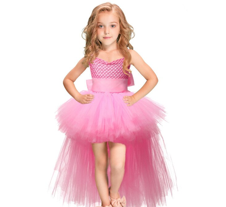 Girls Tutu Party Gown Pageant Dress 2-8Y