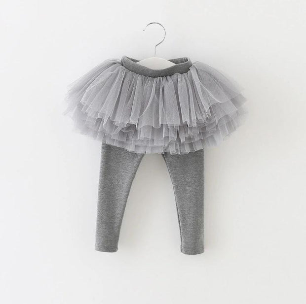 Girl Trousers Thin Style Pure Cotton Mesh Fluffy Pants - MomyMall