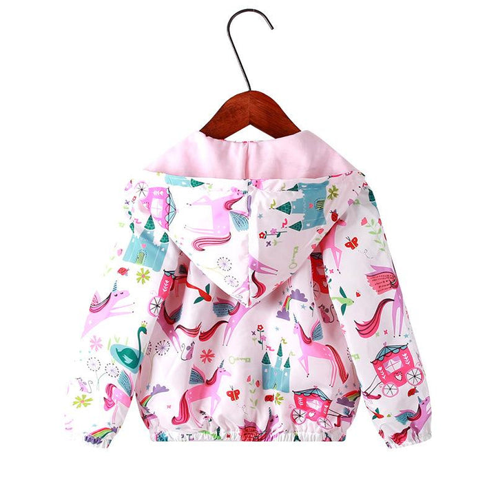 Flamingo Baby Kid Girls Jacket Zipper Coats - MomyMall