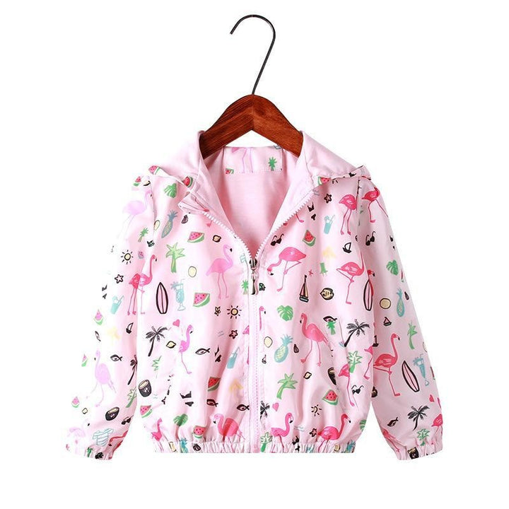 Flamingo Baby Kid Girls Jacket Zipper Coats - MomyMall Type2 / 1-2 Years