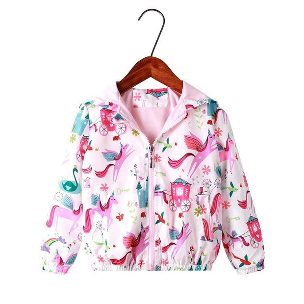 Flamingo Baby Kid Girls Jacket Zipper Coats - MomyMall Type1 / 1-2 Years