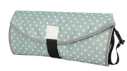 Baby Polyester Convenient Diaper Changing Pad Waterproof Nursing Bag - MomyMall Light green dots