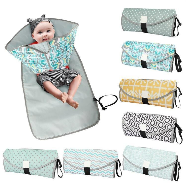 Baby Polyester Convenient Diaper Changing Pad Waterproof Nursing Bag - MomyMall