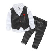 Autumn College British Gentleman Baby Boy Set 2 Pcs Formal Suits - MomyMall
