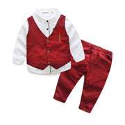 Autumn College British Gentleman Baby Boy Set 2 Pcs Formal Suits - MomyMall