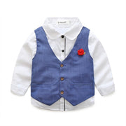 Autumn College British Gentleman Baby Boy Set 2 Pcs Formal Suits - MomyMall