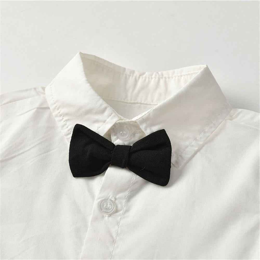 Baby Boy Bow Tie Vest 3 Pcs Formal Set Suits - MomyMall