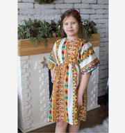 Family Matching Geometric Print Parent-child Dress - MomyMall