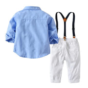 Autumn Gentleman Overalls Baby Boy Set Formal 2 Pcs Suits - MomyMall