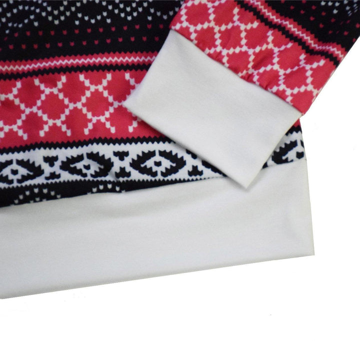 Family Matching Print Hooded Christmas Sweatshirt - MomyMall