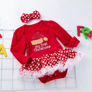 Baby Girl Christmas Long-sleeved Dress 0-2 Years - MomyMall