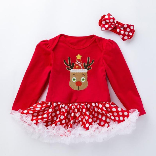 Baby Girl Christmas Long-sleeved Dress 0-2 Years - MomyMall style5 / S / 59 (0-3 months)