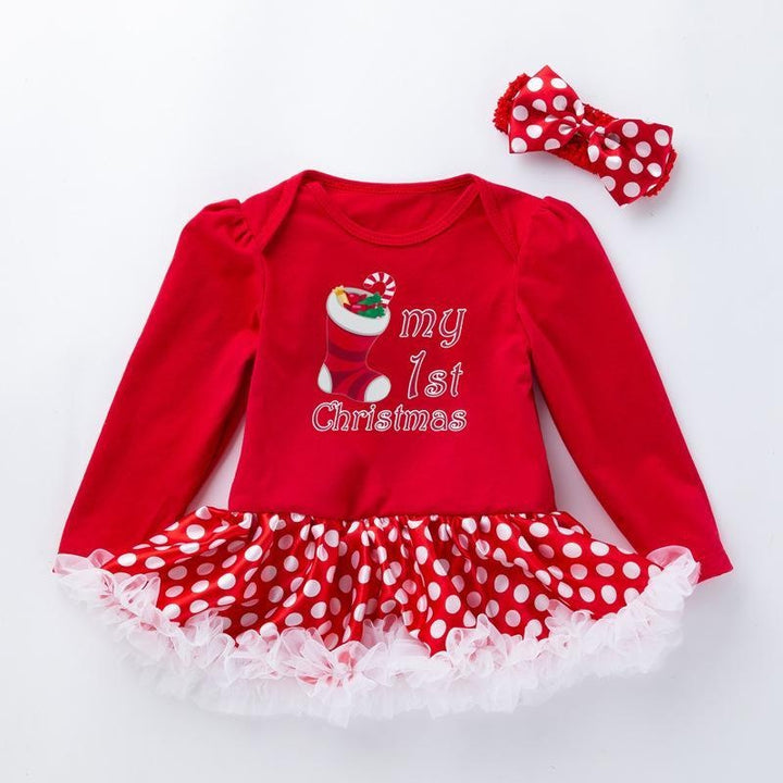 Baby Girl Christmas Long-sleeved Dress 0-2 Years - MomyMall style4 / S / 59 (0-3 months)