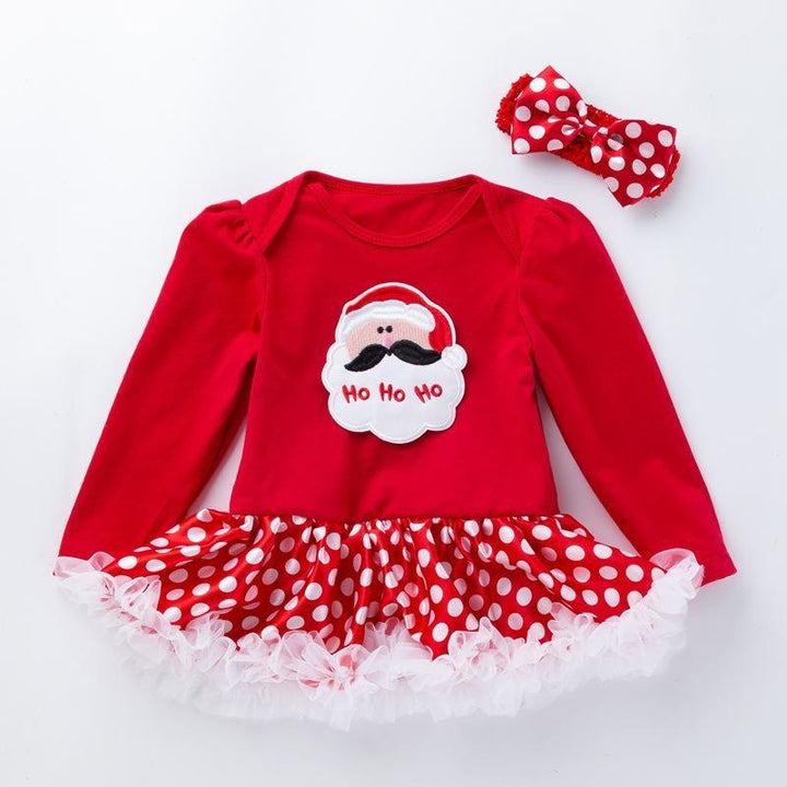 Baby Girl Christmas Long-sleeved Dress 0-2 Years - MomyMall style6 / S / 59 (0-3 months)