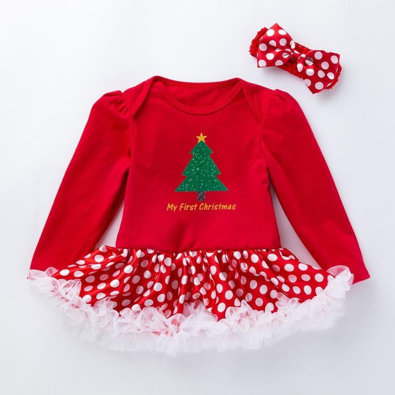 Baby Girl Christmas Long-sleeved Dress 0-2 Years - MomyMall style2 / S / 59 (0-3 months)