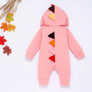 Cute Baby Dinosaur Romper Multicolor Zipper Jumpsuit Unisex Clothing Sets