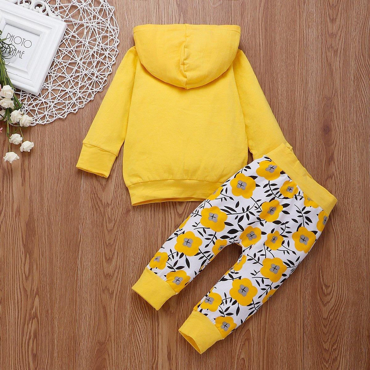 Baby Girl Spring Pure Cotton Long Sleeve 2 Pcs Set Outfits - MomyMall