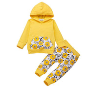 Baby Girl Spring Pure Cotton Long Sleeve 2 Pcs Set Outfits - MomyMall