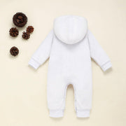 Kids Baby Snowman Embroidered Hooded Jumpsuit Rompers - MomyMall