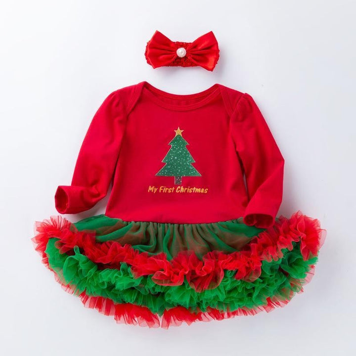 Baby Girl Christmas Long-sleeved Dress 0-2 Years - MomyMall style7 / S / 59 (0-3 months)