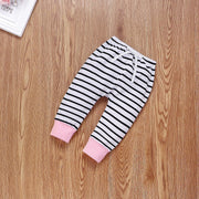 Baby Boys Girls Solid Color Striped Set 2 pcs Outfits