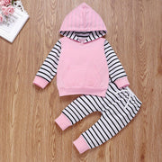 Baby Boys Girls Solid Color Striped Set 2 pcs Outfits