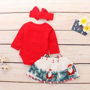 Cute Baby Girl Fashion Ins Christmas Suit 3 Pcs Set - MomyMall