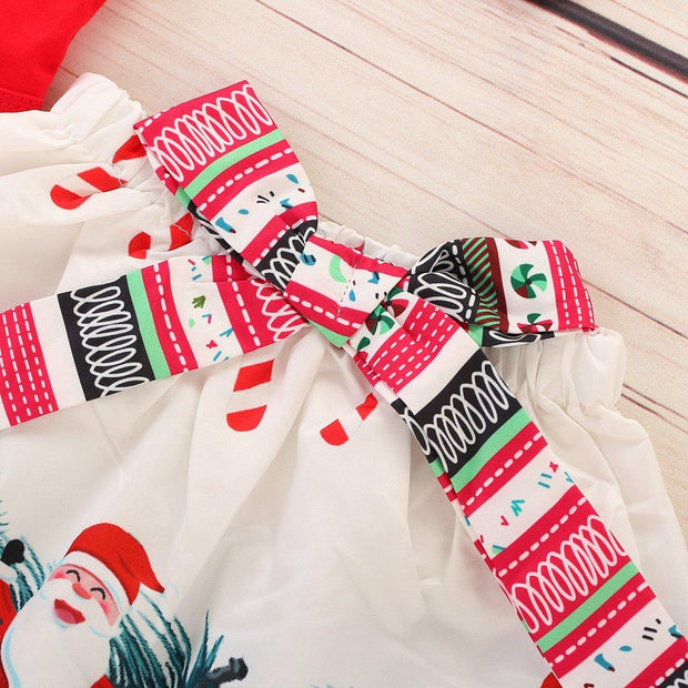 Cute Baby Girl Fashion Ins Christmas Suit 3 Pcs Set - MomyMall