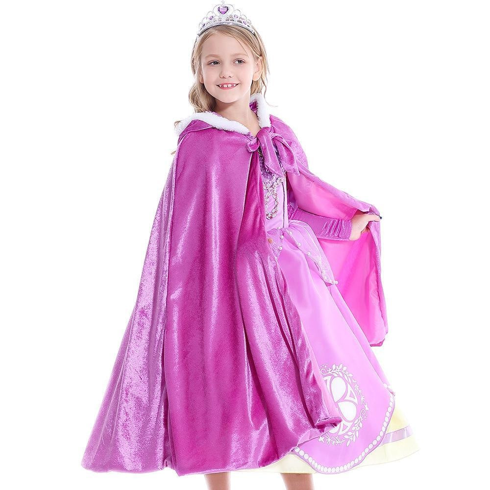 Girl Princess Christmas Elegant Party Dress