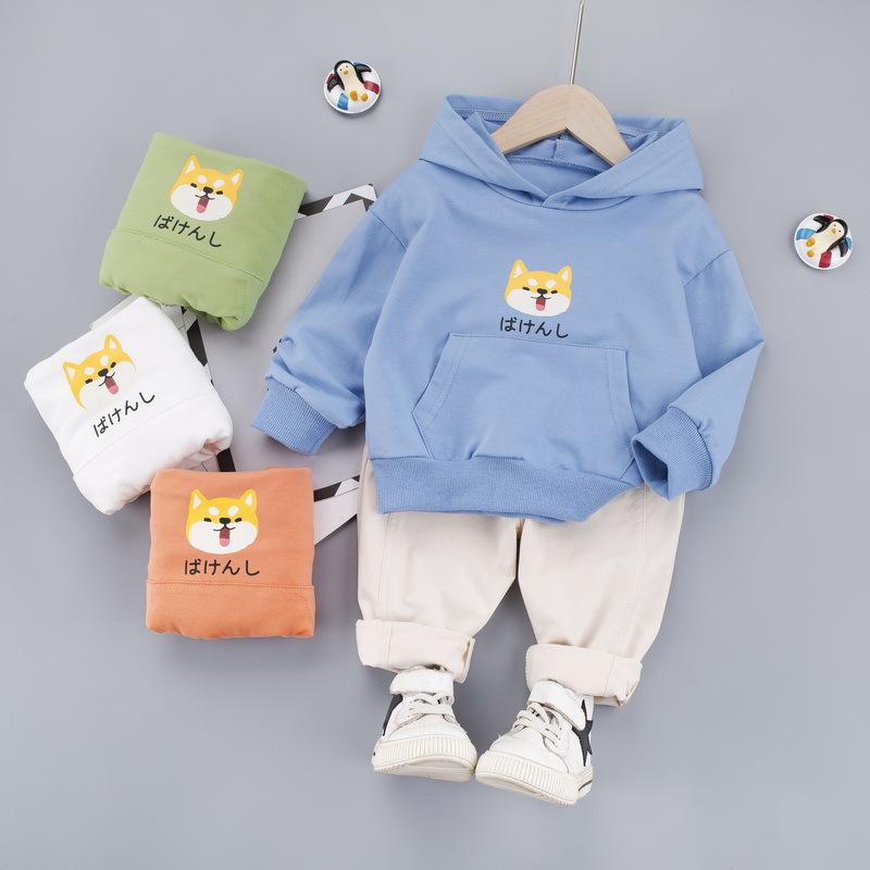 Spring Boy Casual Suit Cartoon Trendy Set 2 Pcs