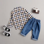 Spring Autumn Boys Korean Version Tide Casual Suits 2 Pcs - MomyMall