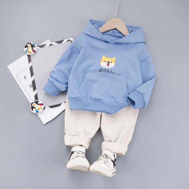 Spring Boy Casual Suit Cartoon Trendy Set 2 Pcs