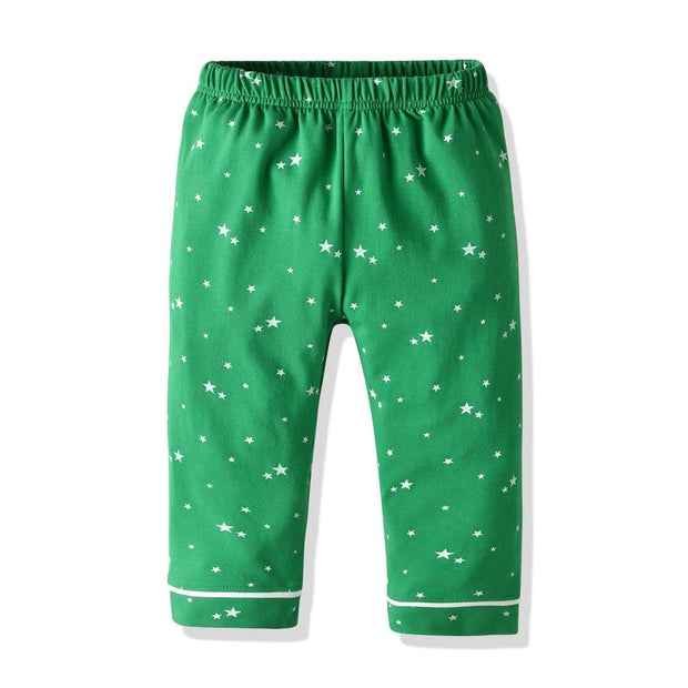 Christmas Green Pajamas Set Baby Boy Casual 2 Pcs Suits - MomyMall