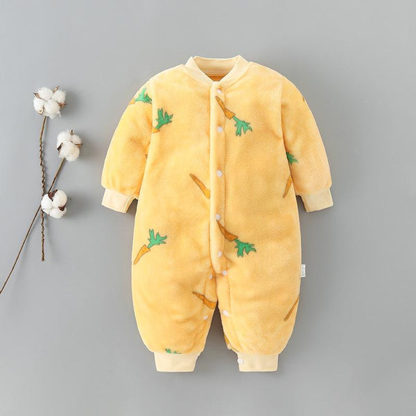Thickened Baby Flannel Romper - MomyMall