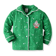 Christmas Green Pajamas Set Baby Boy Casual 2 Pcs Suits - MomyMall