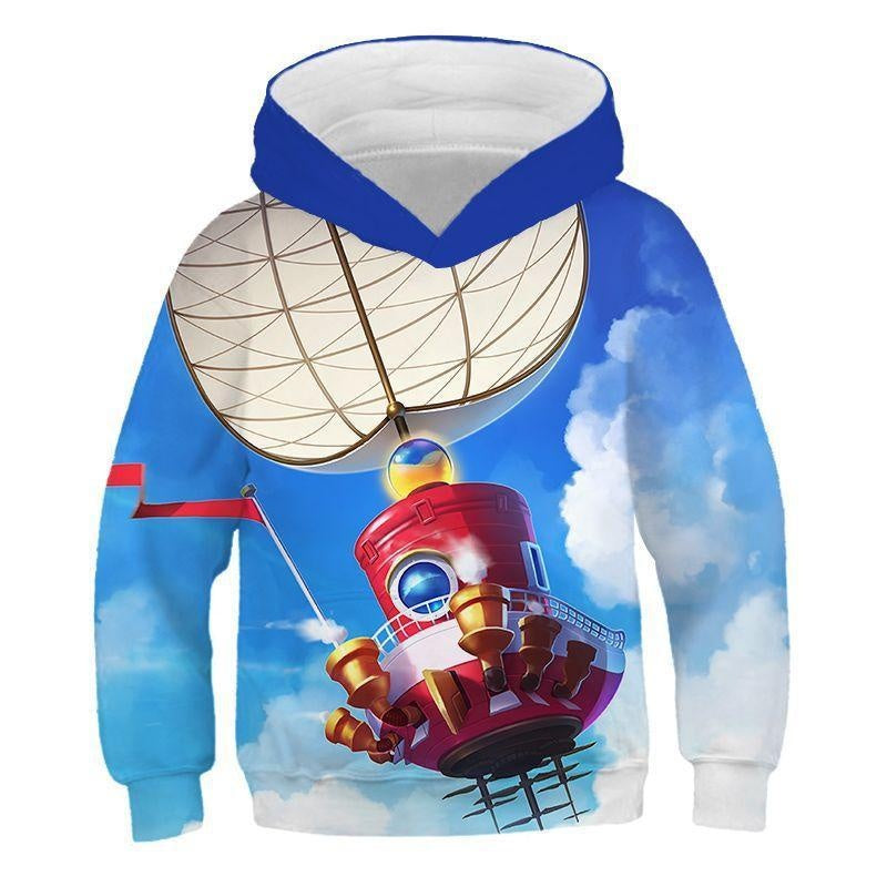 Kid Cartoon Super Mario Game Animation 3D Digital Printing Hoodie - MomyMall