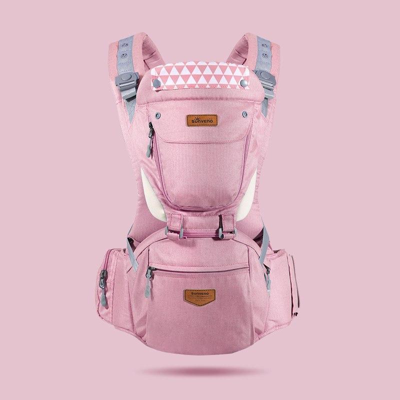 Baby Carrier with Hip Seat 6 in 1 - MomyMall Pink