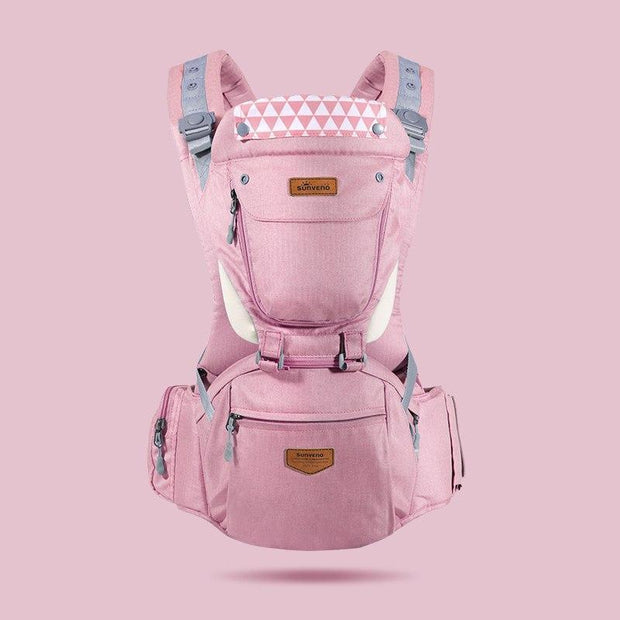 Baby Carrier with Hip Seat 6 in 1 - MomyMall Pink