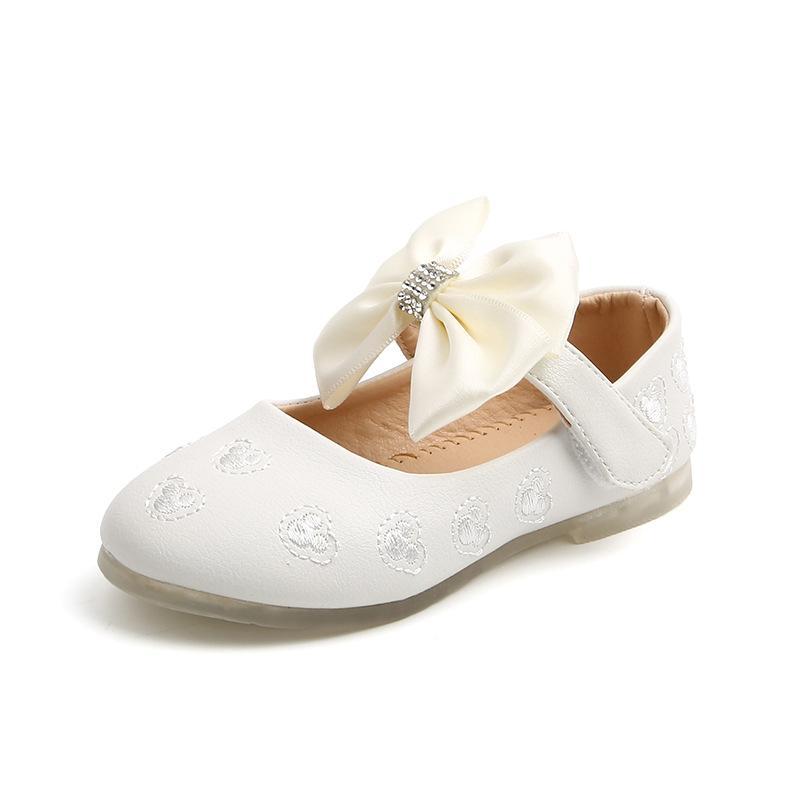 Girl Small Leather Shoes with Soft Soles for Princess Shoes