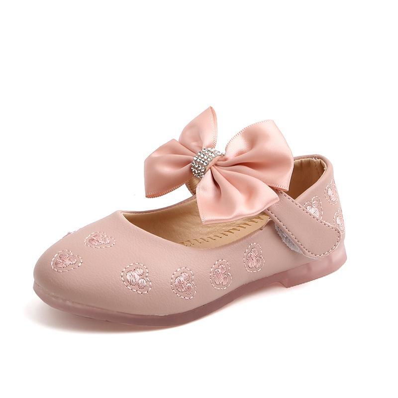 Girl Small Leather Shoes with Soft Soles for Princess Shoes